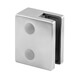 Stainless Steel Glass Clamp - Square - 8mm to 12.76mm