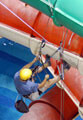 Click to enlarge suspension cables for an overhead water flume