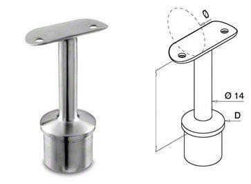Stainless Steel Balustrade Handrail Bracket