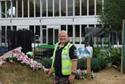 Click to enlarge Installing at RHS Hampton Court Flower Show 2010