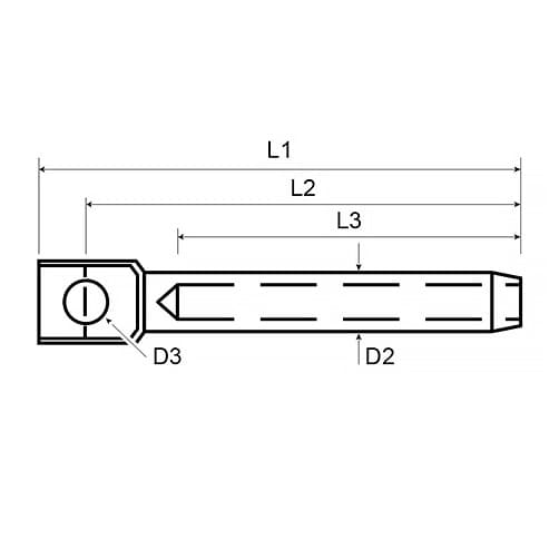 Lifeline Terminal - Guardrail Fitting - Dimensions