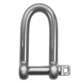 Stainless Steel Long D Shackle - Marine Grade 316