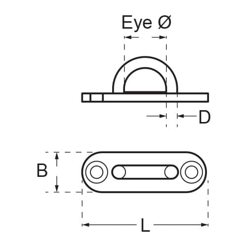Long Pad Eye Deck Plate Diagram