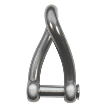 Stainless Steel Long Twist Shackle - Socket Head Pin