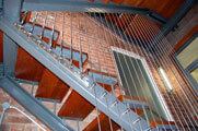 Vertical Tension Wire Balustrade in Stainless Steel