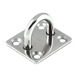 Square Pad Eye Deck Plate - Stainless Steel