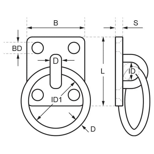 Square Ring Deck Plate Diagram