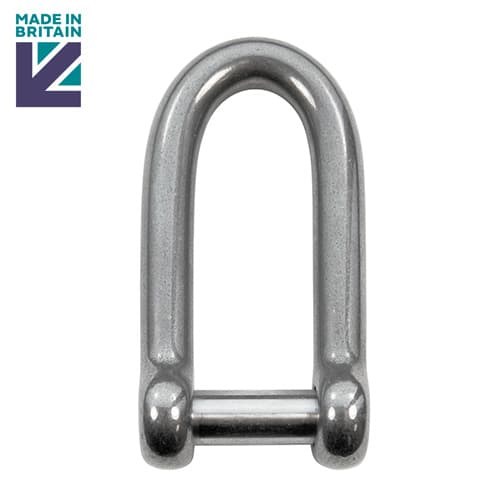 Stainless Steel Long D Shackle with Socket Head Pin