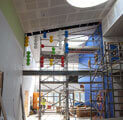 Click to enlarge Giant abacus created with stainless steel tensioned cables