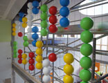 Click to enlarge Giant abacus created with stainless steel tensioned cables