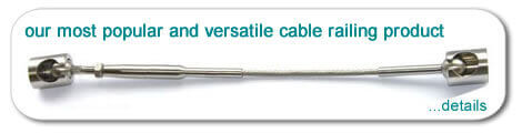 Surface mount cable railing