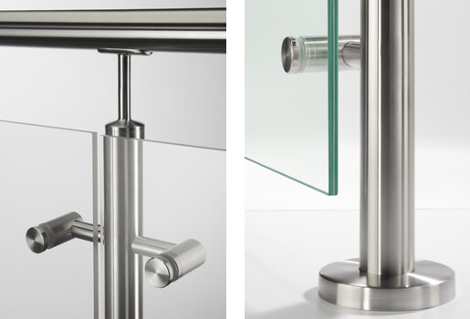 Stainless Steel Glass Balustrade Spiders Styles