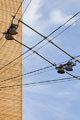 Cable lighting system at Bermondsey Square Market in London