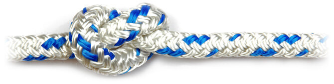 Blue Braid on Braid Polyester Rope