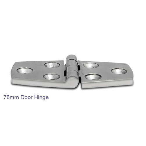 76mm Door Hinge - Stainless Steel