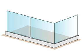 Easy Glass Smart+ Balustrade - 4 + 2 Metre