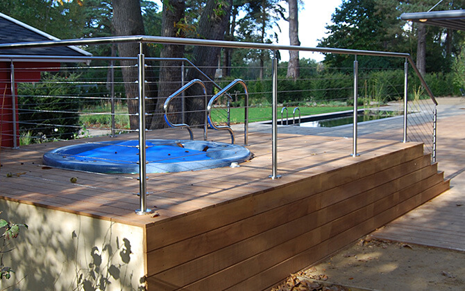 Balustrade Wire Infill is Less Intrusive
