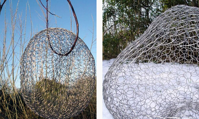 Large Wire Basket by Geraldine Jones