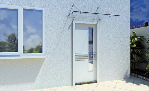 Stainless Steel Glass Door Canopy