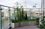 Click to enlarge Large bespoke stainless steel planter