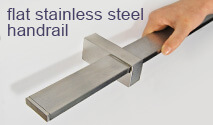 Flat Stainless Steel Handrail