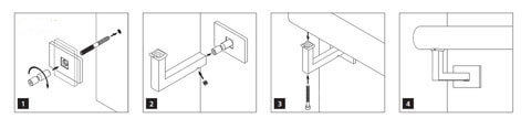 Click to enlarge Square Handrail Installation