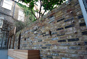 Click to enlarge Stainless steel balustrade tensioned cables forming a trellis wall
