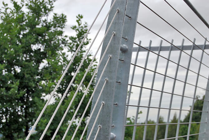 Stainless Steel Safety Wires On The Lincoln A46 Bridge