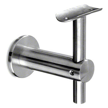 Flat Disc To Tube Support Handrail Bracket For Modular Stainless Steel Balustrade