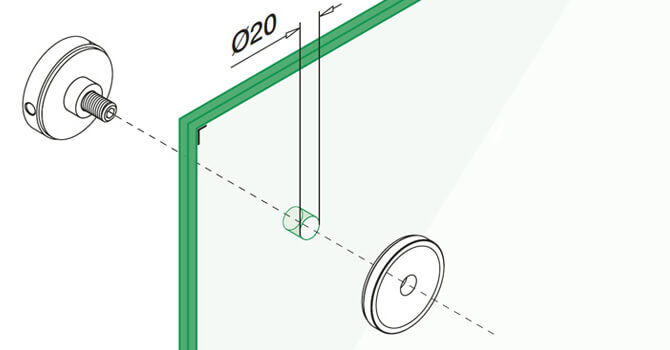 Short Round Glass Clamp - Installation Advice
