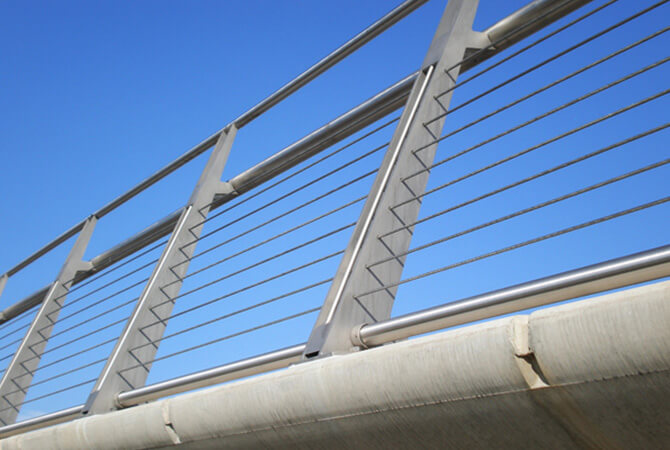 Infinity footbridge wire rope infill Infinity Footbridge Wire Rope Infill