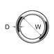 Stainless Steel Round Ring - Diagram