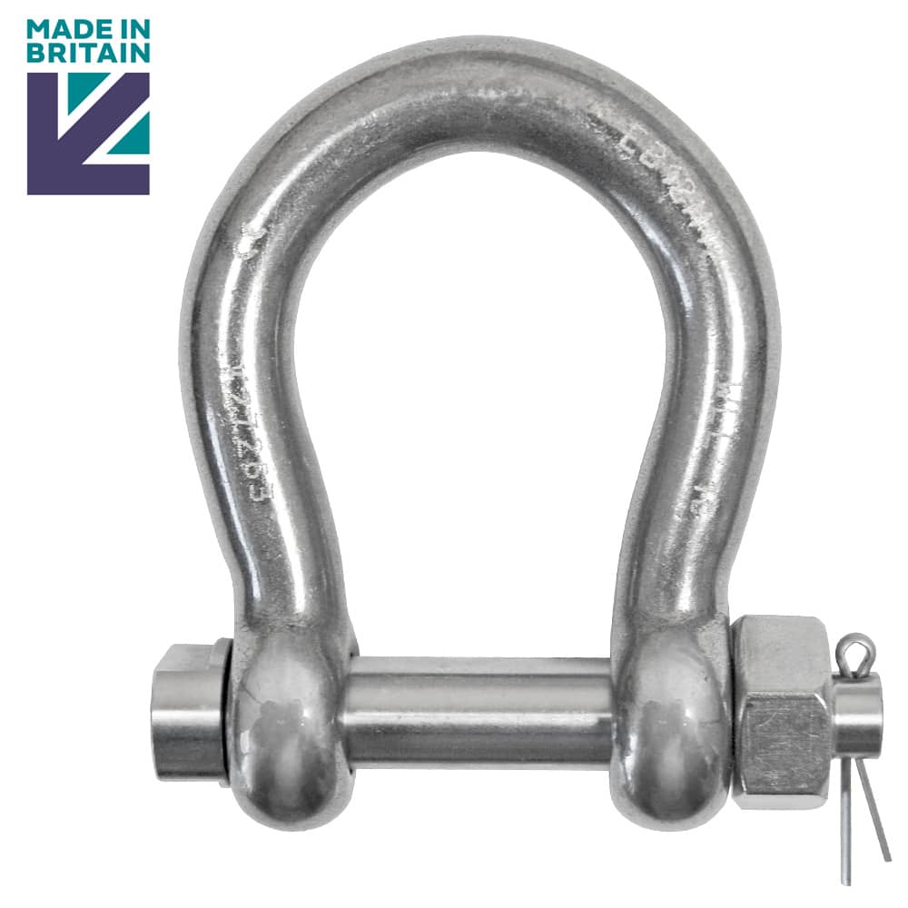 Stainless Steel Safety Bow Shackle with E Type Pin Stainless Steel Safety Bow Shackle with E Type Pin