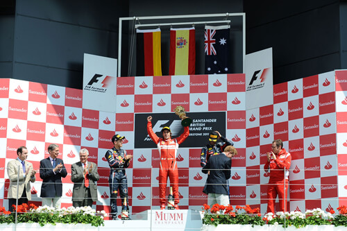 Click to enlarge Silverstone F1 2011 Winners Podium