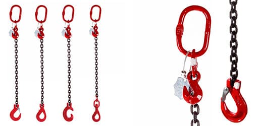 Lifting Chain Slings - Single Leg - Grade 80 and Grade 100