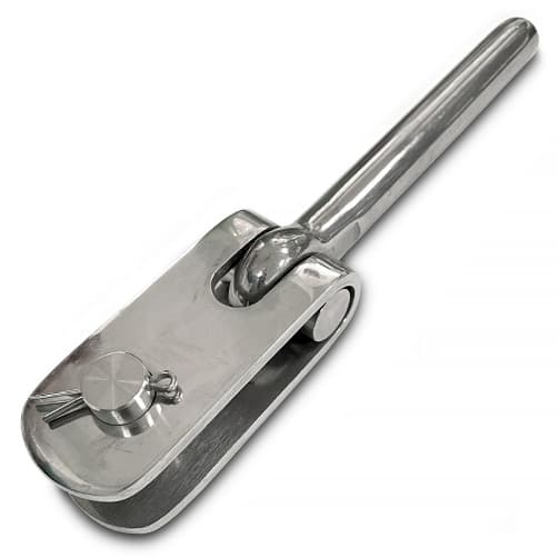 Stainless Steel Swage Strap Toggle Fork