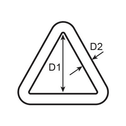 Stainless Steel Triangle Ring Diagram