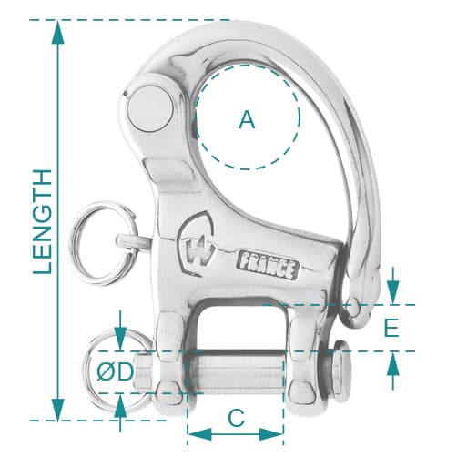 Wichard Snap Shackle Clevis Pin Diagram