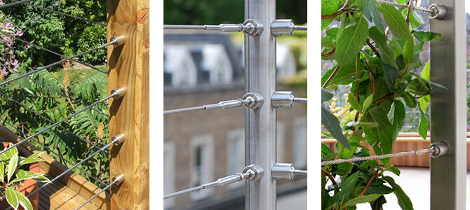 Wire Balustrade Mounting Options
