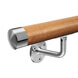Oak Handrail Kit with Adjustable Angle Plate Bracket