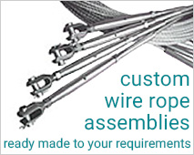 We can make up your wire rope assemblies