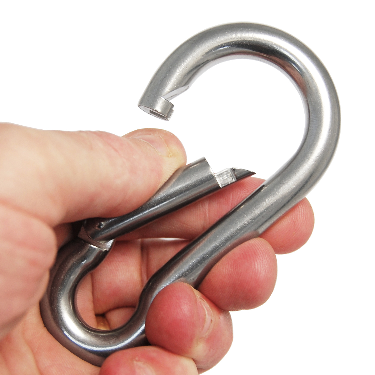 Carabiner with No Eye - Open Gate Carabiner with No Eye - Open Gate