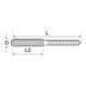 Stainless Steel Dual Thread Screw - Dimensions