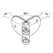 Adjustable Corner Baluster Bracket - Diagram1