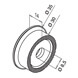 Flat Mount Round Glass Clamp Adapter Diagram