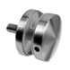 Flat Mount Short Round Glass Clamp