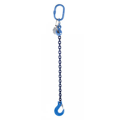 1 Leg Lifting Chain Sling with Clevis Hook - Grade 100