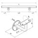Handrail with Angle Plate Bracket - Dimensions