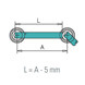 45 Degree Post Adapter - 10mm Bar Railing - Profile