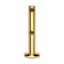 Double End Post Bracket - 10mm Bar Rail - Brass Finish